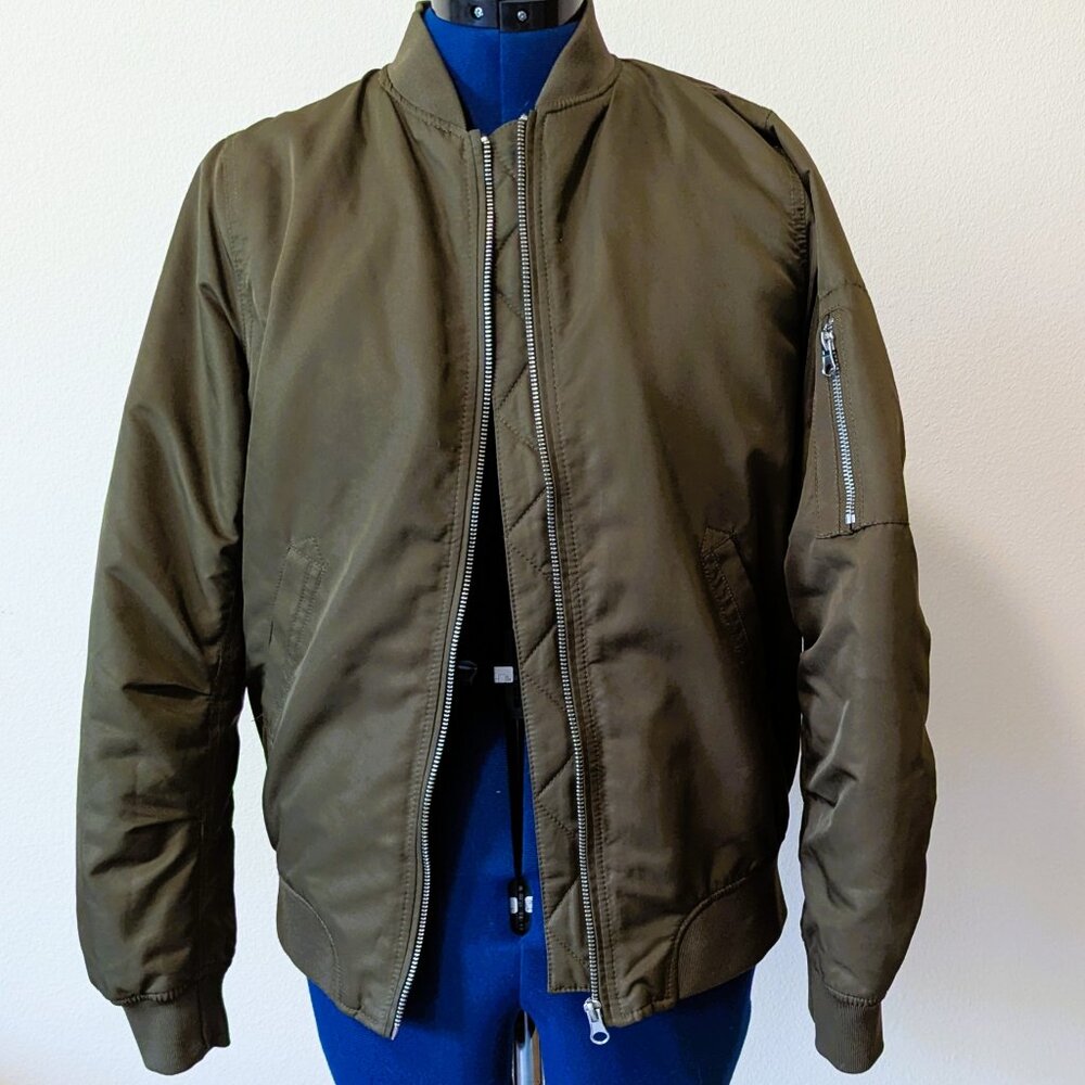Forever 21 Olive Green Bomber Jacket
